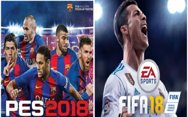 هاشتاق عربي أيهما أفضل لعبة Fifa 18 أم لعبة Pes2018